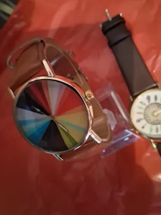 Lotto 2 orologi al quarzo nuovi oversize