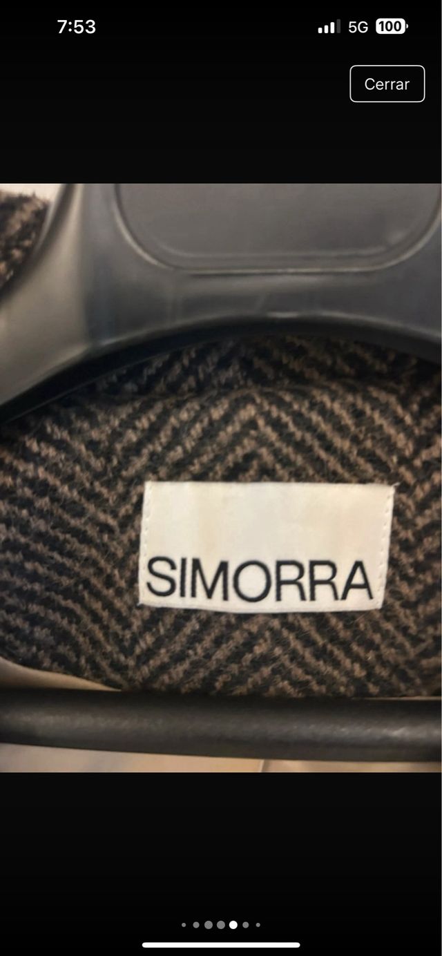 Abrigo Simorra espiga lana