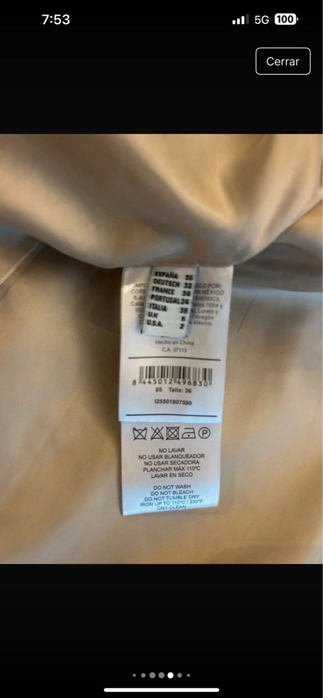 Abrigo Simorra espiga lana