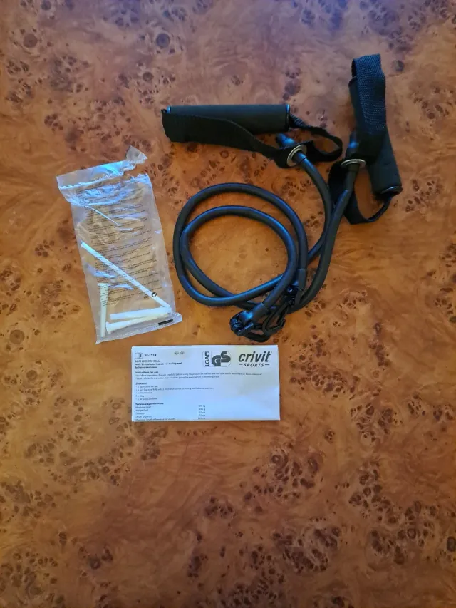 Crivit Fitball 65 cm con cintas elásticas