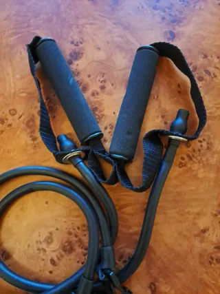 Crivit Fitball 65 cm con cintas elásticas