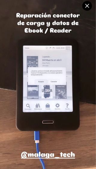 Reparación Ebook Kindle libro elelectrónico