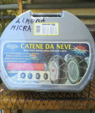 Catene da neve, montaggio rapido, varie misure