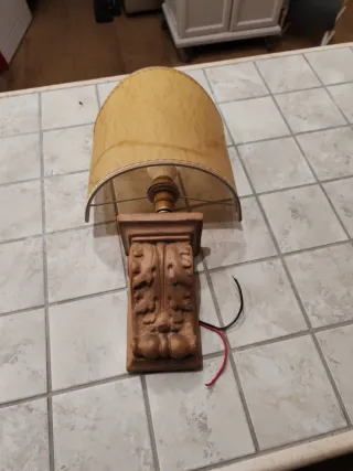 Applique da parete in terracotta e tessuto sono 3