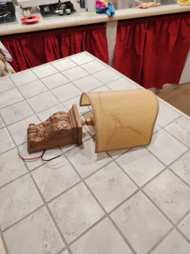 Applique da parete in terracotta e tessuto sono 3