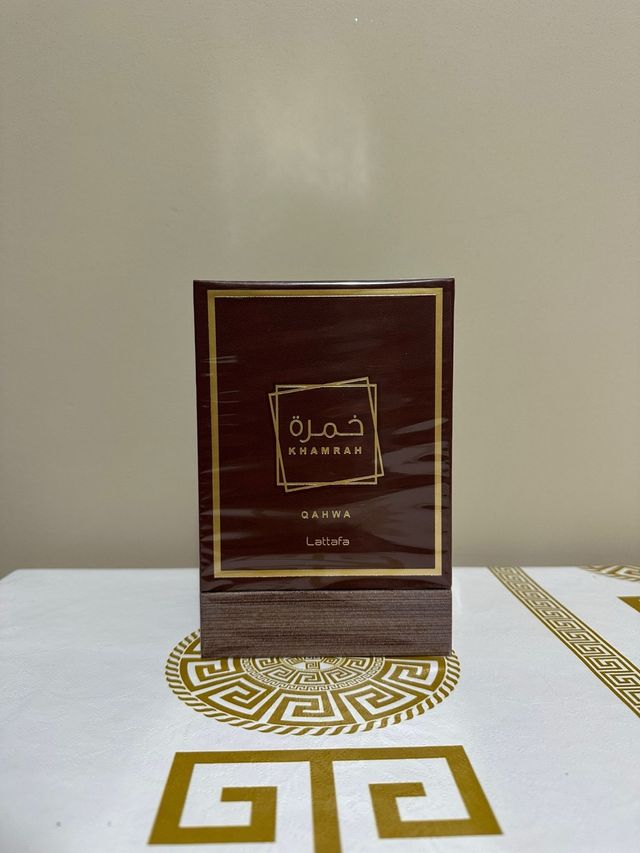 Perfume Khamrah Qahwa Lattafa Marrón Dorado