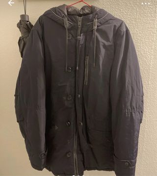 Abrigo Mango XXL Azul Marino Impermeable