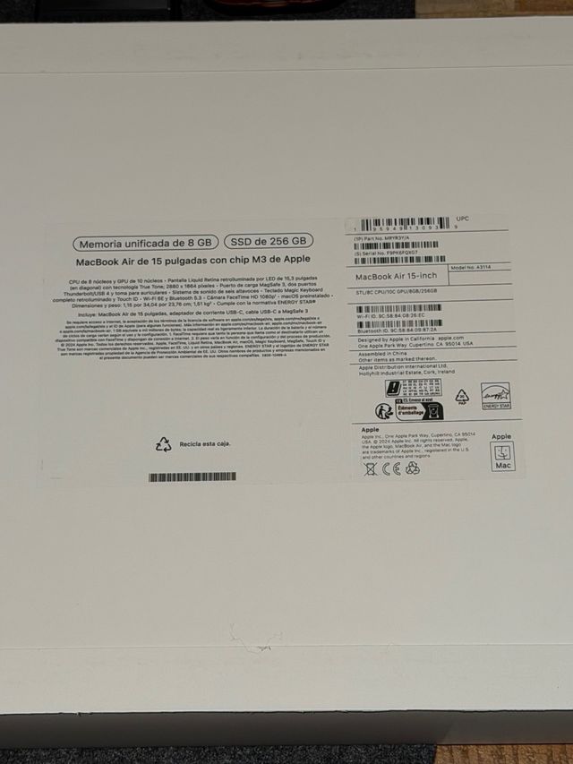 MacBook Air M3 Plata