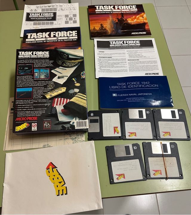 Task Force 1942 Micro Prose PC Juego Disquetes