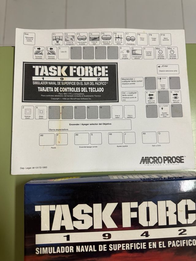 Task Force 1942 Micro Prose PC Juego Disquetes