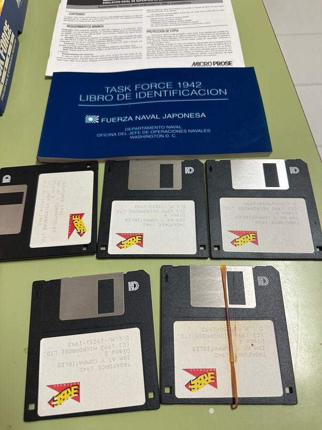 Task Force 1942 Micro Prose PC Juego Disquetes
