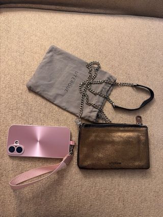 Bolso Uterqüe dorado