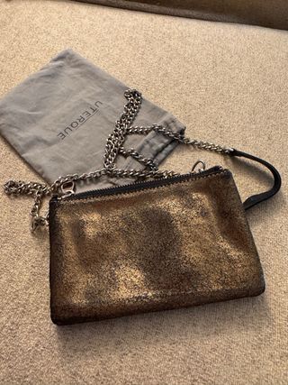 Bolso Uterqüe dorado