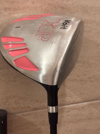 Bolsa y palos de golf mujer