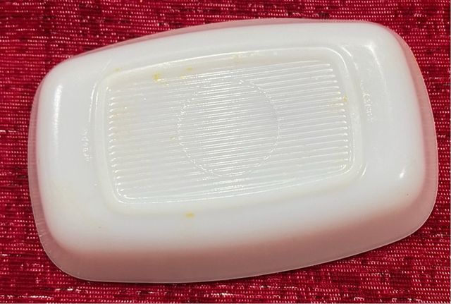 Platillo para aperitivo de vidrio blanco