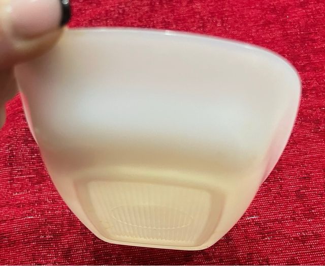 Platillo para aperitivo de vidrio blanco