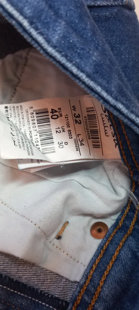 Vaqueros Salsa Hombre Talla 32