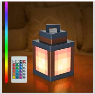 Lámpara Estilo Minecraft RGB