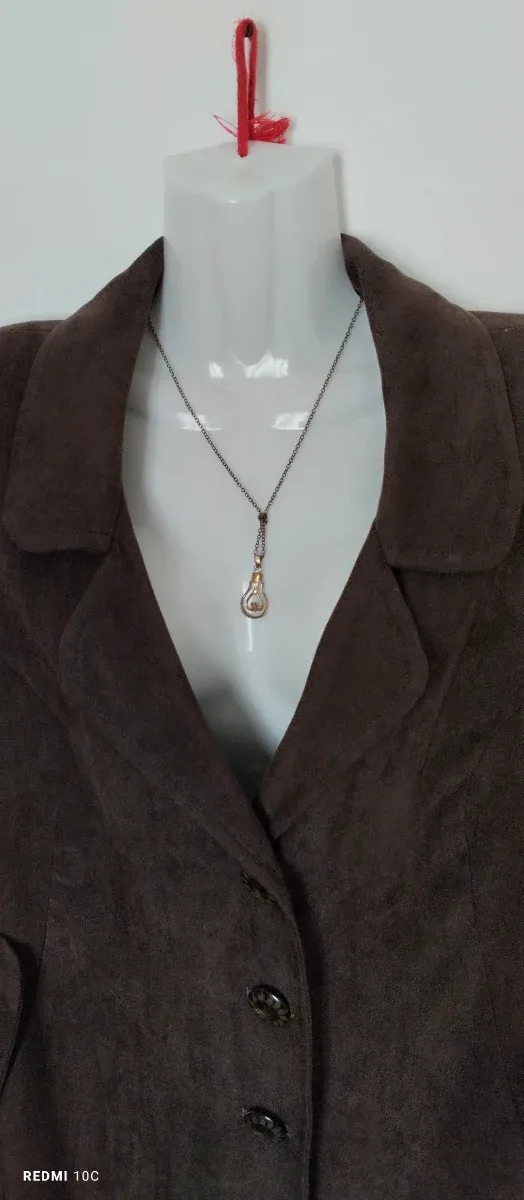 Cappotto Valentino Marrone Donna Vintage