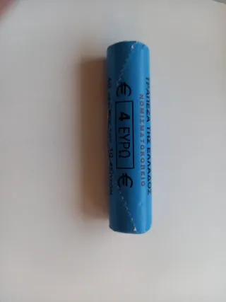 Cartucho 10 céntimos Grecia 2002 sin ceca.