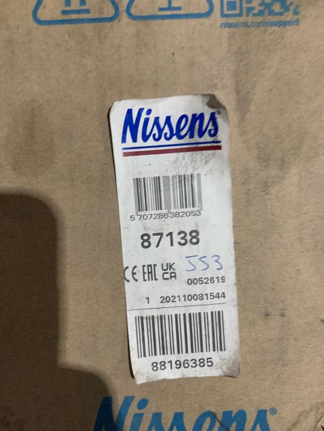 VENTILADOR CALEFACCION PEUGEOT 307 AÑO 2004 NISSEN