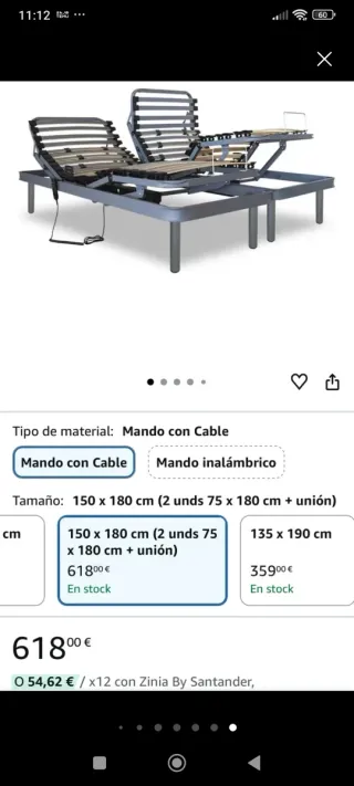 Cama Articulada Eléctrica