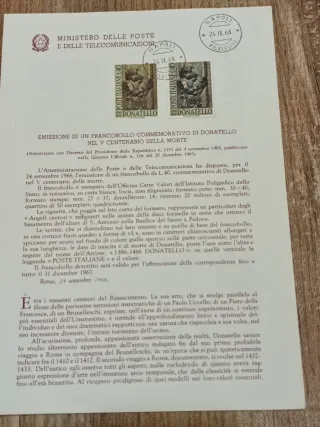 Bollettino Illustrativo Donatello 1966