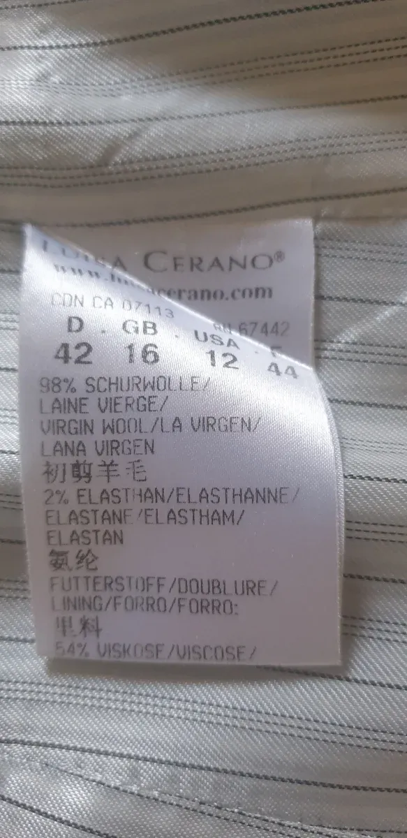 Chaqueta de lana gris