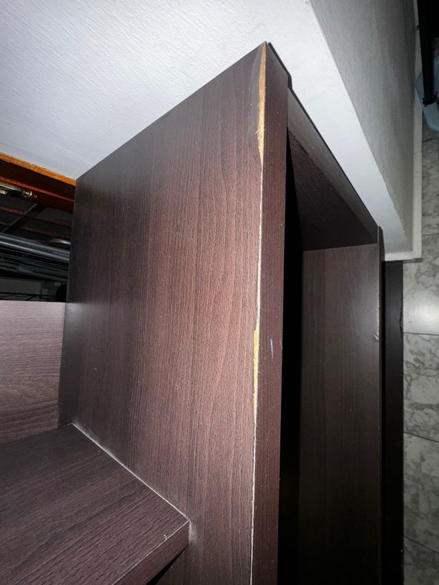 Estantería moderna, color wengué MEDIDAS EN FOTOS