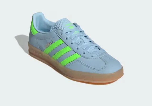 Adidas Gazelle Indoor Azul y Verde