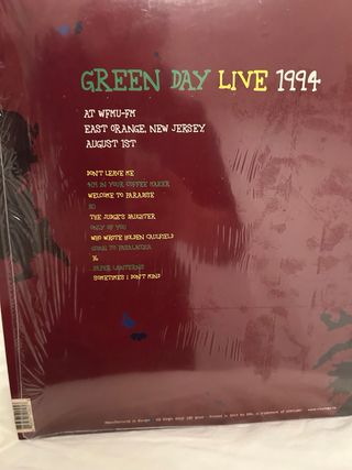 Vinile Green Day Live 1994 East Orange