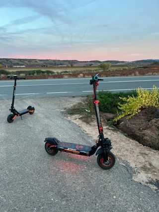 Patinete Eléctrico Negro y Rojo ZWHEEL Zrino duo