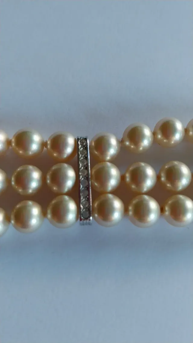 Pulsera Majorica 3 hileras + estuche