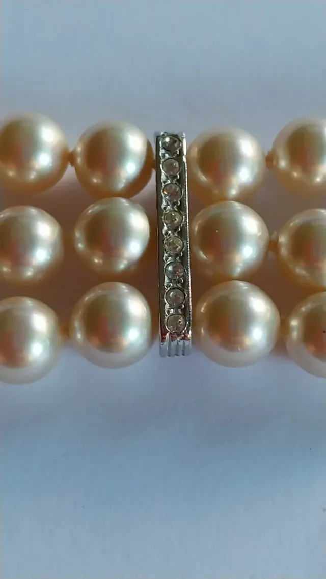 Pulsera Majorica 3 hileras + estuche