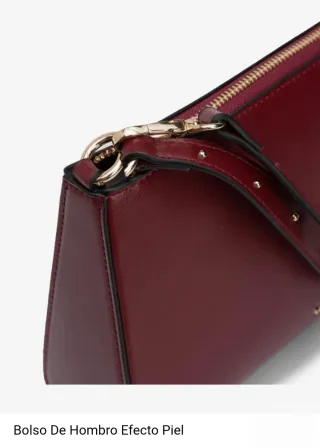 Bolso granate bandolera