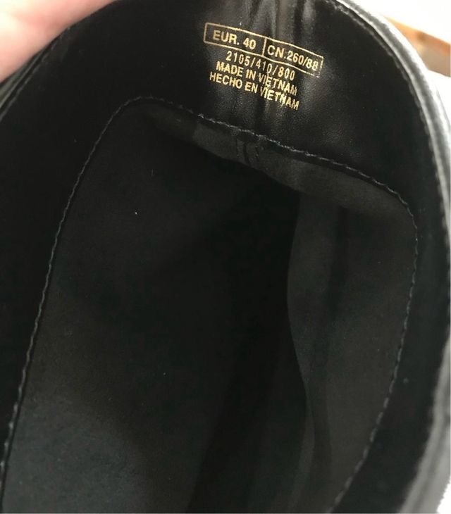 Botín de cuero Zara Talla 40