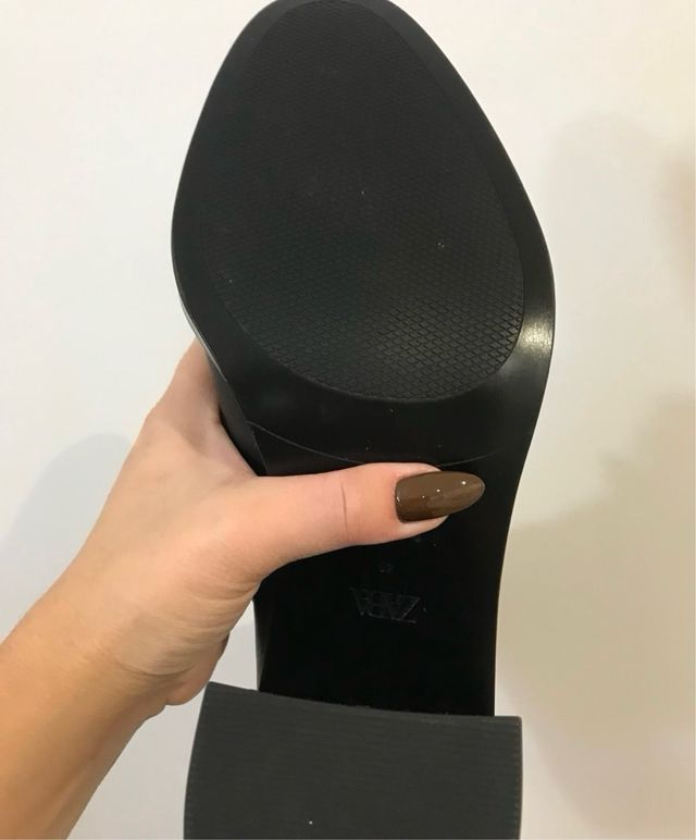 Botín de cuero Zara Talla 40