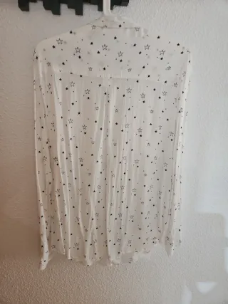 Camisa blanca mujer Atypical estrellas Talla L