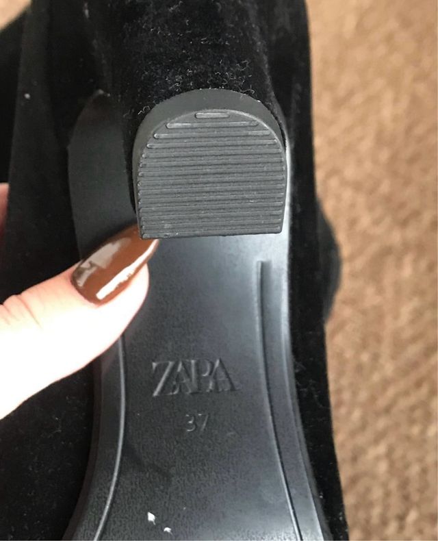 Botas Zara Terciopelo Talla 37