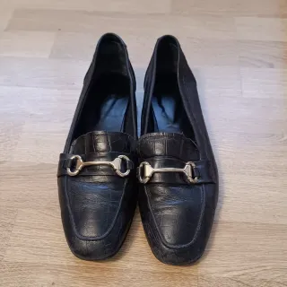 Mocasines Fosco Negro Talla 40 piel