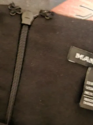 Vestido Mango negro manga larga