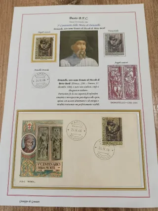 Collezione FDC Donatello 1966
