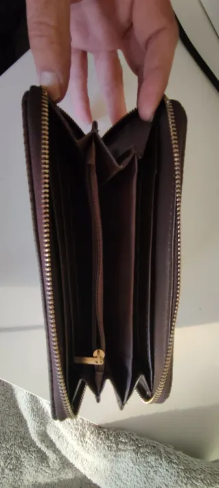 Monedero Paco Martínez piel marrón