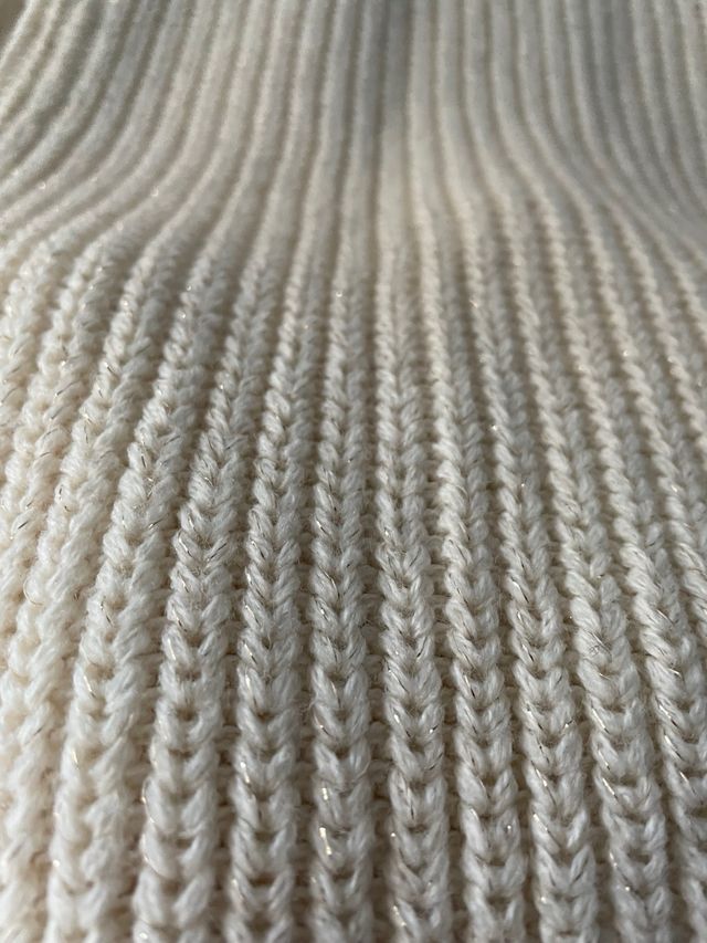 vestito maglione panna