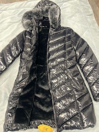 Chaqueta acolchada mujer negra