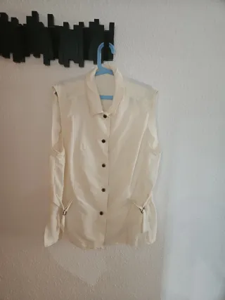 Chaleco blanco mujer