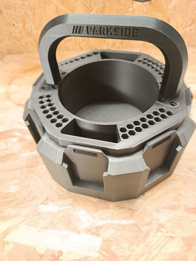 Parkside Estuche Trabajo y Soporte 8 baterías 20V