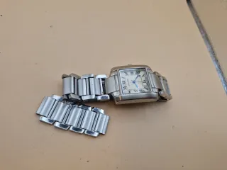 Orologio Cartier Argento e Bianco