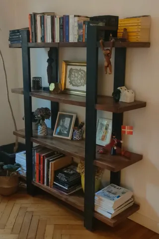 Libreria Legno Stile Industriale