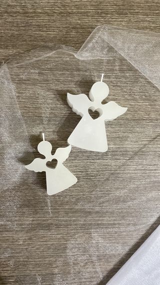 Candele artigianali a forma di angelo